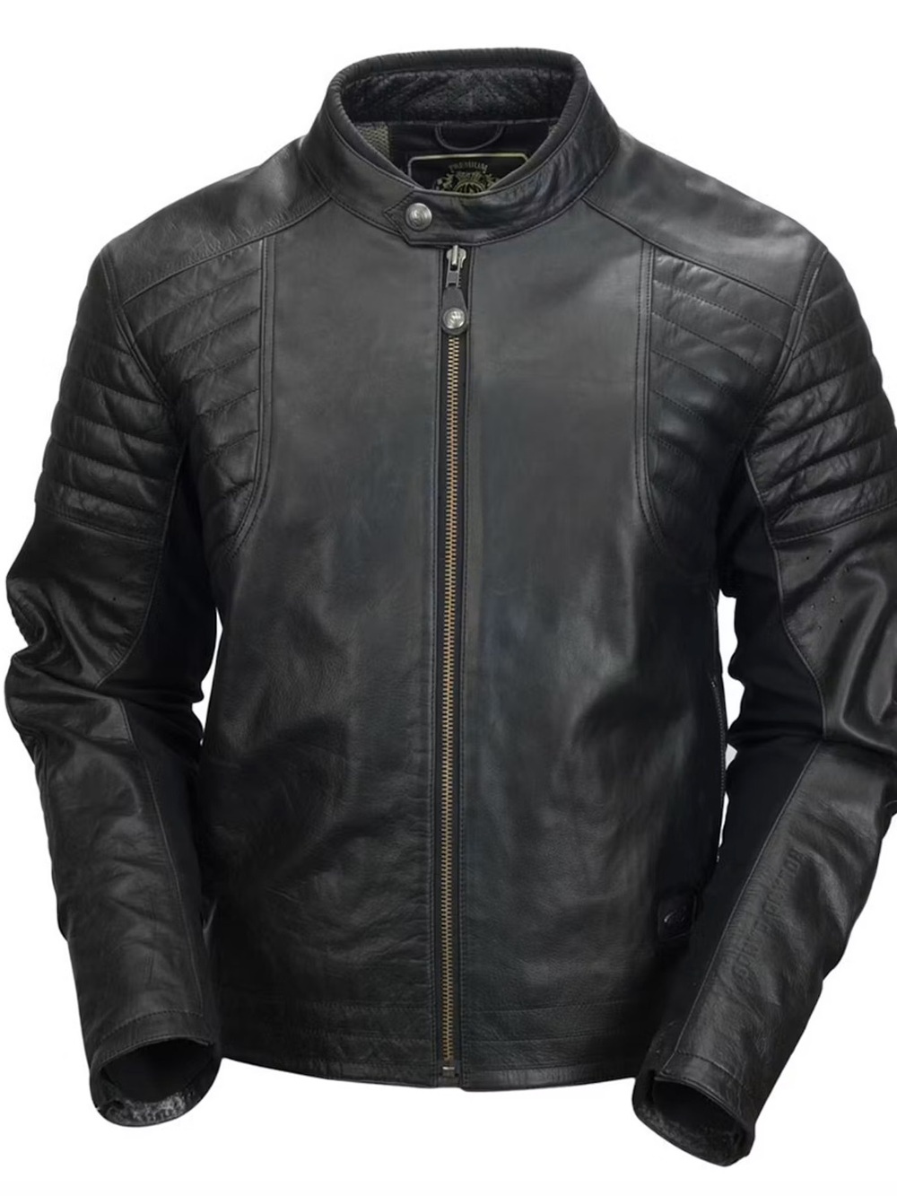 Roland Sands Design Men's Black Leather Motorcycle Jacket